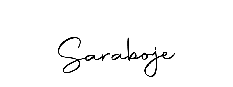 Here are the top 10 professional signature styles for the name Saraboje. These are the best autograph styles you can use for your name. Saraboje signature style 10 images and pictures png