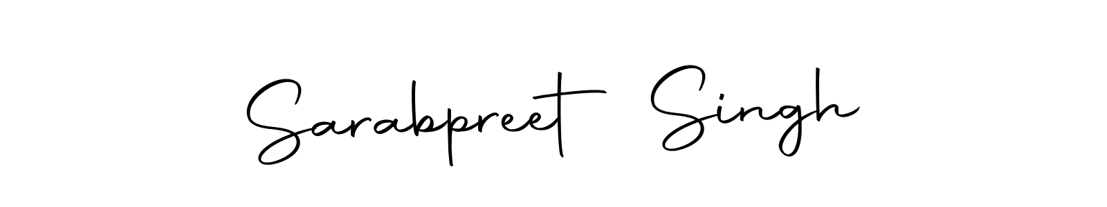 Make a beautiful signature design for name Sarabpreet Singh. Use this online signature maker to create a handwritten signature for free. Sarabpreet Singh signature style 10 images and pictures png