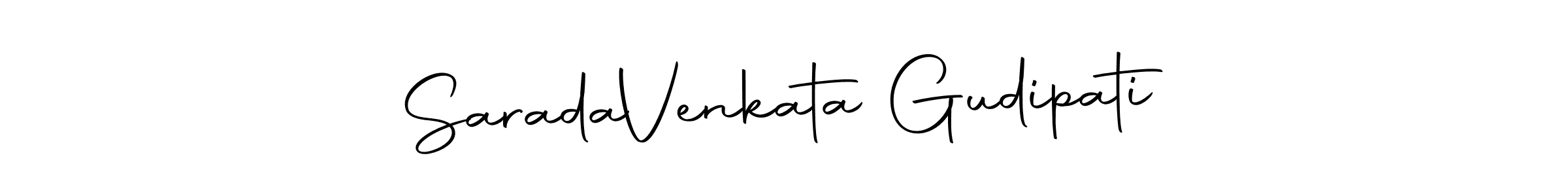 It looks lik you need a new signature style for name Sarada  Venkata Gudipati. Design unique handwritten (Autography-DOLnW) signature with our free signature maker in just a few clicks. Sarada  Venkata Gudipati signature style 10 images and pictures png