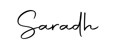 Make a beautiful signature design for name Saradh. Use this online signature maker to create a handwritten signature for free. Saradh signature style 10 images and pictures png