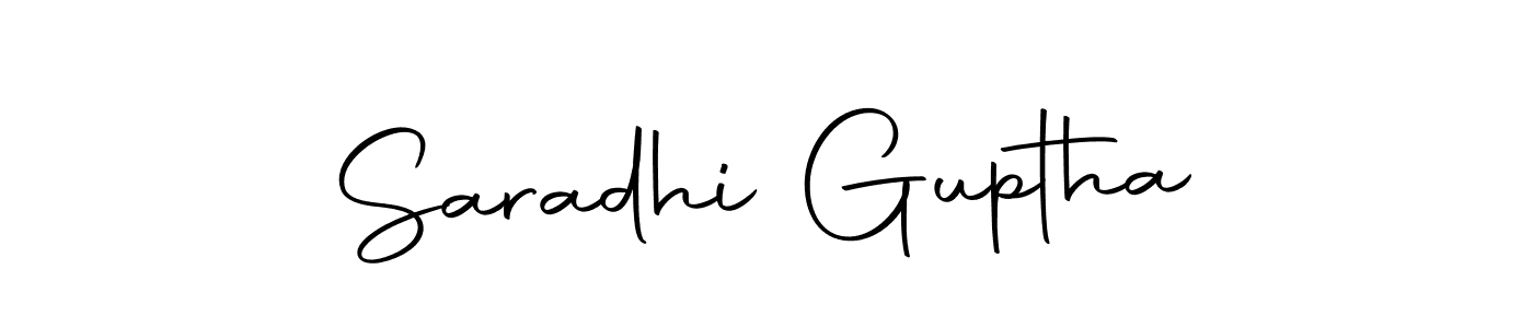 The best way (Autography-DOLnW) to make a short signature is to pick only two or three words in your name. The name Saradhi Guptha include a total of six letters. For converting this name. Saradhi Guptha signature style 10 images and pictures png