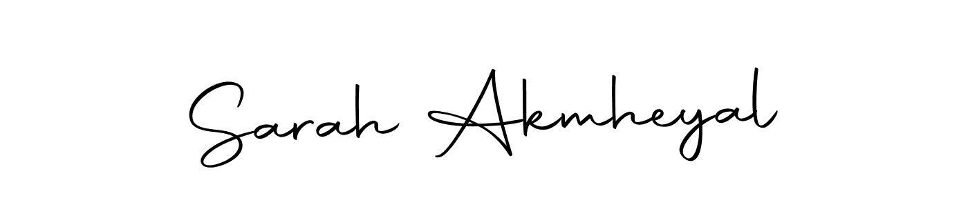 Sarah Akmheyal stylish signature style. Best Handwritten Sign (Autography-DOLnW) for my name. Handwritten Signature Collection Ideas for my name Sarah Akmheyal. Sarah Akmheyal signature style 10 images and pictures png