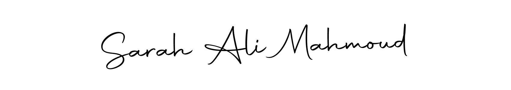 Make a beautiful signature design for name Sarah Ali Mahmoud. With this signature (Autography-DOLnW) style, you can create a handwritten signature for free. Sarah Ali Mahmoud signature style 10 images and pictures png