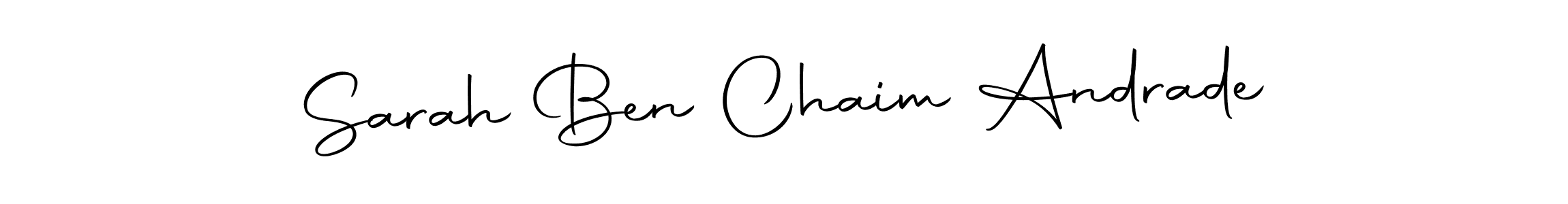 Make a beautiful signature design for name Sarah Ben Chaim Andrade. Use this online signature maker to create a handwritten signature for free. Sarah Ben Chaim Andrade signature style 10 images and pictures png