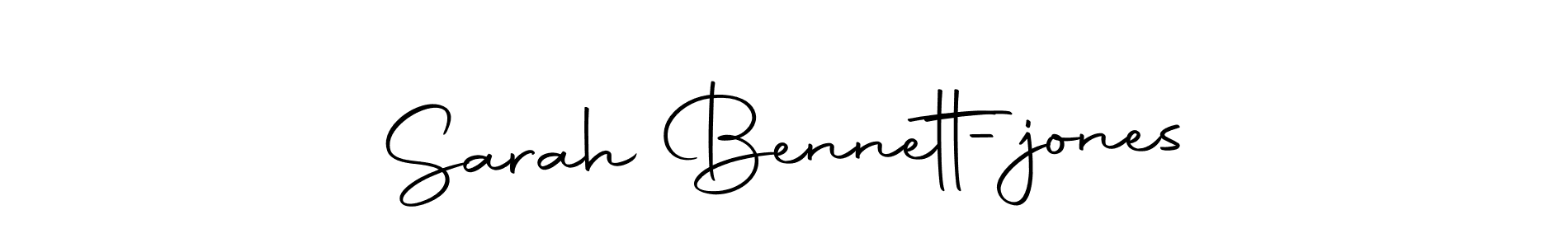 How to make Sarah Bennett-jones name signature. Use Autography-DOLnW style for creating short signs online. This is the latest handwritten sign. Sarah Bennett-jones signature style 10 images and pictures png