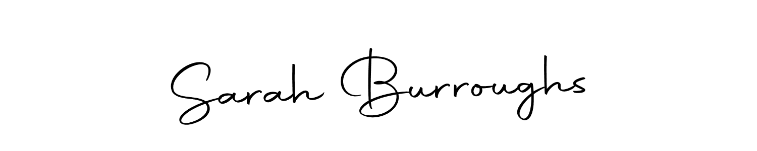 You should practise on your own different ways (Autography-DOLnW) to write your name (Sarah Burroughs) in signature. don't let someone else do it for you. Sarah Burroughs signature style 10 images and pictures png
