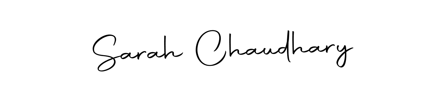 Use a signature maker to create a handwritten signature online. With this signature software, you can design (Autography-DOLnW) your own signature for name Sarah Chaudhary. Sarah Chaudhary signature style 10 images and pictures png