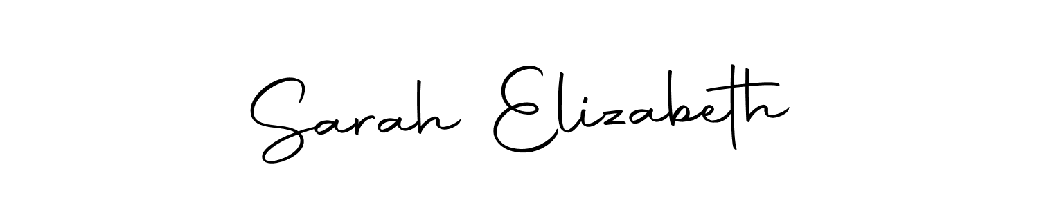 Create a beautiful signature design for name Sarah Elizabeth. With this signature (Autography-DOLnW) fonts, you can make a handwritten signature for free. Sarah Elizabeth signature style 10 images and pictures png
