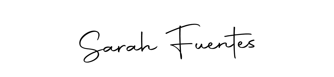 Make a beautiful signature design for name Sarah Fuentes. With this signature (Autography-DOLnW) style, you can create a handwritten signature for free. Sarah Fuentes signature style 10 images and pictures png