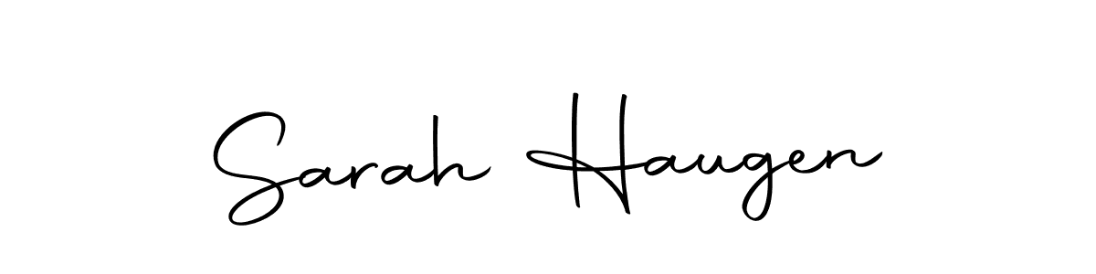 Design your own signature with our free online signature maker. With this signature software, you can create a handwritten (Autography-DOLnW) signature for name Sarah Haugen. Sarah Haugen signature style 10 images and pictures png