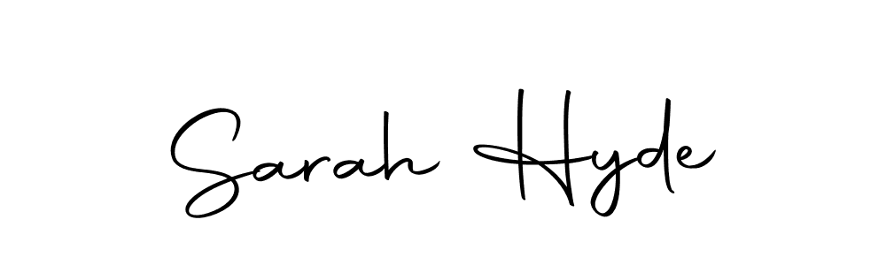 Make a short Sarah Hyde signature style. Manage your documents anywhere anytime using Autography-DOLnW. Create and add eSignatures, submit forms, share and send files easily. Sarah Hyde signature style 10 images and pictures png