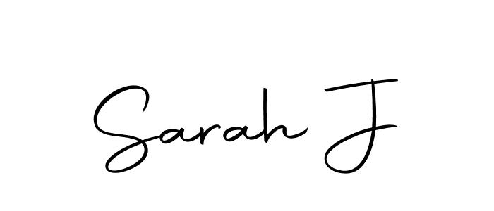 Design your own signature with our free online signature maker. With this signature software, you can create a handwritten (Autography-DOLnW) signature for name Sarah J. Sarah J signature style 10 images and pictures png