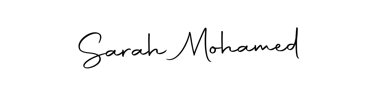 Make a beautiful signature design for name Sarah Mohamed. With this signature (Autography-DOLnW) style, you can create a handwritten signature for free. Sarah Mohamed signature style 10 images and pictures png