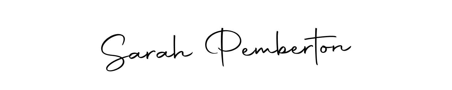 Create a beautiful signature design for name Sarah Pemberton. With this signature (Autography-DOLnW) fonts, you can make a handwritten signature for free. Sarah Pemberton signature style 10 images and pictures png