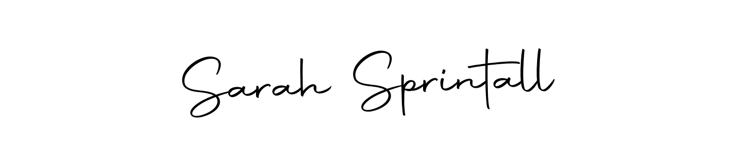 Also we have Sarah Sprintall name is the best signature style. Create professional handwritten signature collection using Autography-DOLnW autograph style. Sarah Sprintall signature style 10 images and pictures png