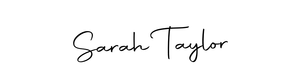 How to make Sarah Taylor name signature. Use Autography-DOLnW style for creating short signs online. This is the latest handwritten sign. Sarah Taylor signature style 10 images and pictures png