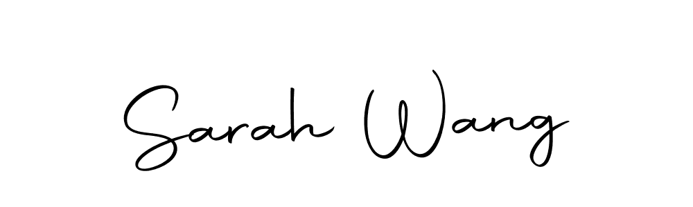 You should practise on your own different ways (Autography-DOLnW) to write your name (Sarah Wang) in signature. don't let someone else do it for you. Sarah Wang signature style 10 images and pictures png