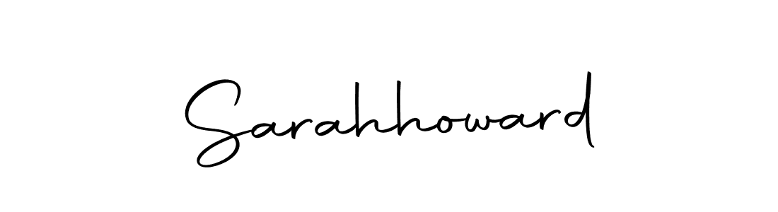 Sarahhoward stylish signature style. Best Handwritten Sign (Autography-DOLnW) for my name. Handwritten Signature Collection Ideas for my name Sarahhoward. Sarahhoward signature style 10 images and pictures png