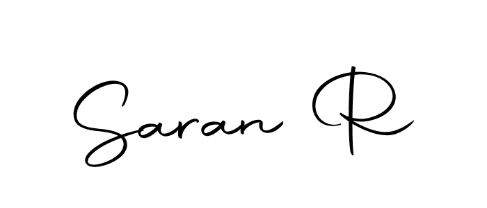 How to make Saran R name signature. Use Autography-DOLnW style for creating short signs online. This is the latest handwritten sign. Saran R signature style 10 images and pictures png