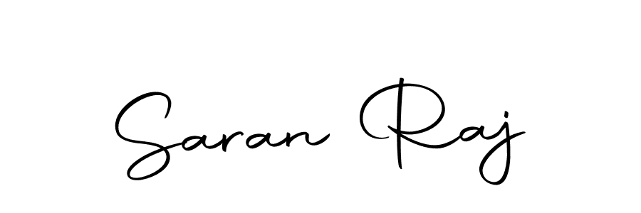 Design your own signature with our free online signature maker. With this signature software, you can create a handwritten (Autography-DOLnW) signature for name Saran Raj. Saran Raj signature style 10 images and pictures png