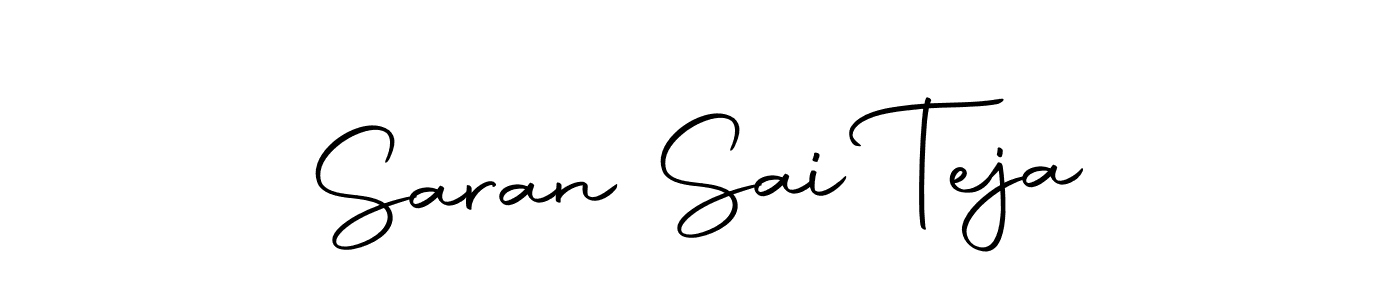 This is the best signature style for the Saran Sai Teja name. Also you like these signature font (Autography-DOLnW). Mix name signature. Saran Sai Teja signature style 10 images and pictures png