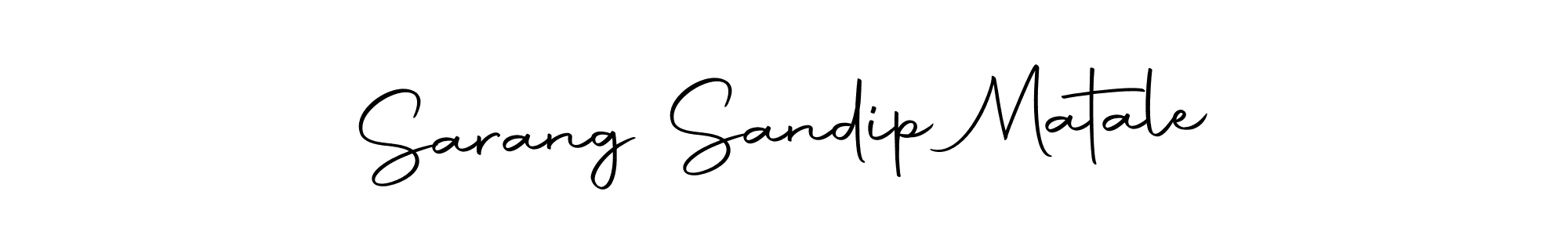 Make a short Sarang Sandip Matale signature style. Manage your documents anywhere anytime using Autography-DOLnW. Create and add eSignatures, submit forms, share and send files easily. Sarang Sandip Matale signature style 10 images and pictures png