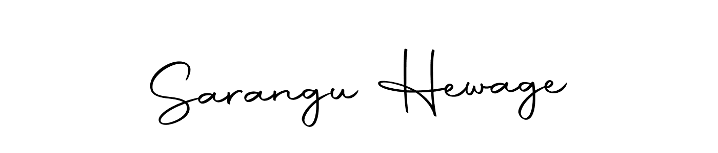 How to make Sarangu Hewage name signature. Use Autography-DOLnW style for creating short signs online. This is the latest handwritten sign. Sarangu Hewage signature style 10 images and pictures png