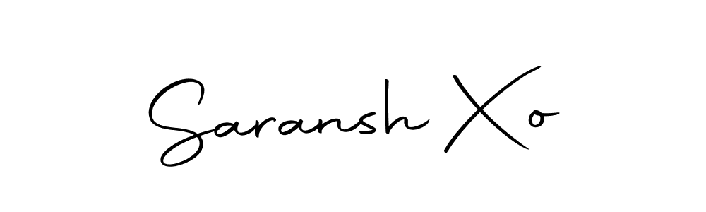 Create a beautiful signature design for name Saransh Xo. With this signature (Autography-DOLnW) fonts, you can make a handwritten signature for free. Saransh Xo signature style 10 images and pictures png