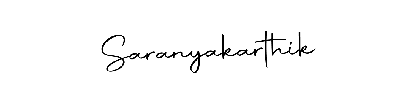 How to make Saranyakarthik name signature. Use Autography-DOLnW style for creating short signs online. This is the latest handwritten sign. Saranyakarthik signature style 10 images and pictures png