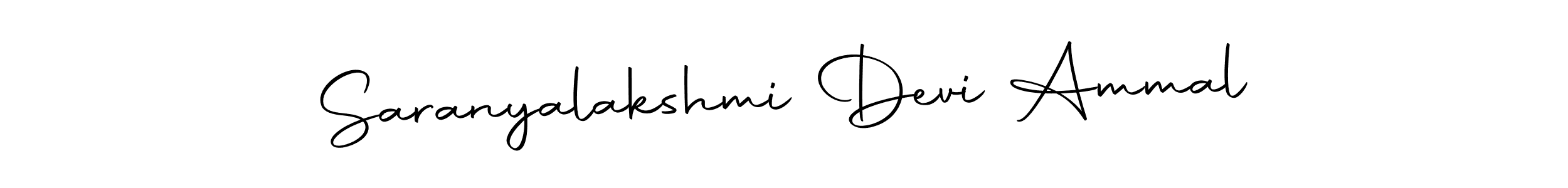 Make a beautiful signature design for name Saranyalakshmi Devi Ammal. With this signature (Autography-DOLnW) style, you can create a handwritten signature for free. Saranyalakshmi Devi Ammal signature style 10 images and pictures png