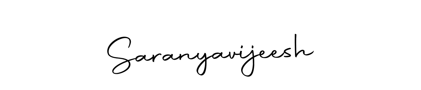 Use a signature maker to create a handwritten signature online. With this signature software, you can design (Autography-DOLnW) your own signature for name Saranyavijeesh. Saranyavijeesh signature style 10 images and pictures png