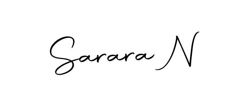 Use a signature maker to create a handwritten signature online. With this signature software, you can design (Autography-DOLnW) your own signature for name Sarara N. Sarara N signature style 10 images and pictures png