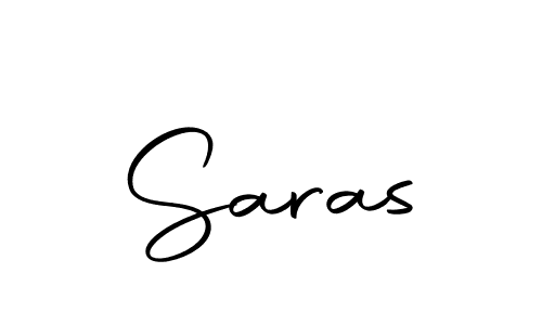Use a signature maker to create a handwritten signature online. With this signature software, you can design (Autography-DOLnW) your own signature for name Saras. Saras signature style 10 images and pictures png