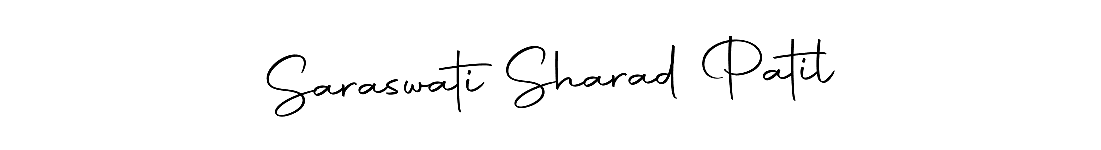 You should practise on your own different ways (Autography-DOLnW) to write your name (Saraswati Sharad Patil) in signature. don't let someone else do it for you. Saraswati Sharad Patil signature style 10 images and pictures png