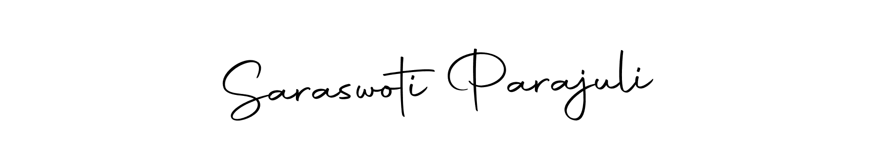 Use a signature maker to create a handwritten signature online. With this signature software, you can design (Autography-DOLnW) your own signature for name Saraswoti Parajuli. Saraswoti Parajuli signature style 10 images and pictures png