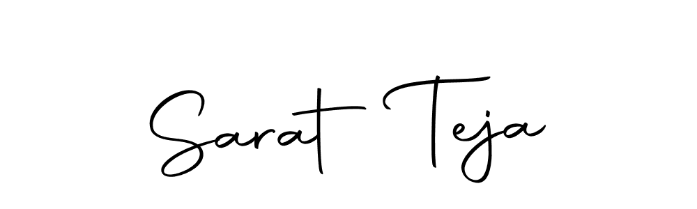 How to make Sarat Teja name signature. Use Autography-DOLnW style for creating short signs online. This is the latest handwritten sign. Sarat Teja signature style 10 images and pictures png