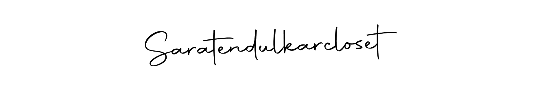 This is the best signature style for the Saratendulkarcloset name. Also you like these signature font (Autography-DOLnW). Mix name signature. Saratendulkarcloset signature style 10 images and pictures png
