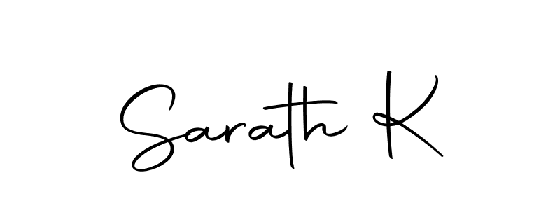 The best way (Autography-DOLnW) to make a short signature is to pick only two or three words in your name. The name Sarath K include a total of six letters. For converting this name. Sarath K signature style 10 images and pictures png