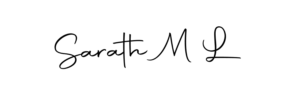 Make a short Sarath M L signature style. Manage your documents anywhere anytime using Autography-DOLnW. Create and add eSignatures, submit forms, share and send files easily. Sarath M L signature style 10 images and pictures png