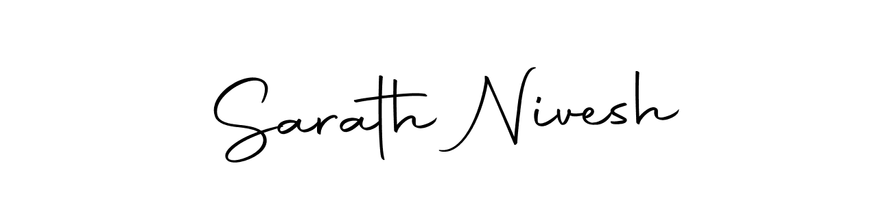 Design your own signature with our free online signature maker. With this signature software, you can create a handwritten (Autography-DOLnW) signature for name Sarath Nivesh. Sarath Nivesh signature style 10 images and pictures png