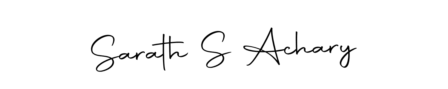 Sarath S Achary stylish signature style. Best Handwritten Sign (Autography-DOLnW) for my name. Handwritten Signature Collection Ideas for my name Sarath S Achary. Sarath S Achary signature style 10 images and pictures png