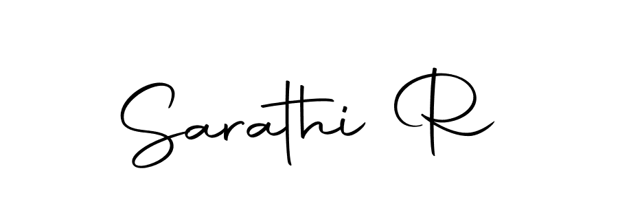 Create a beautiful signature design for name Sarathi R. With this signature (Autography-DOLnW) fonts, you can make a handwritten signature for free. Sarathi R signature style 10 images and pictures png