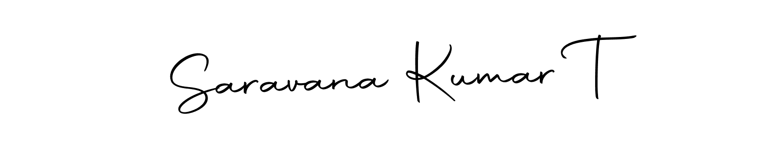 The best way (Autography-DOLnW) to make a short signature is to pick only two or three words in your name. The name Saravana Kumar T include a total of six letters. For converting this name. Saravana Kumar T signature style 10 images and pictures png