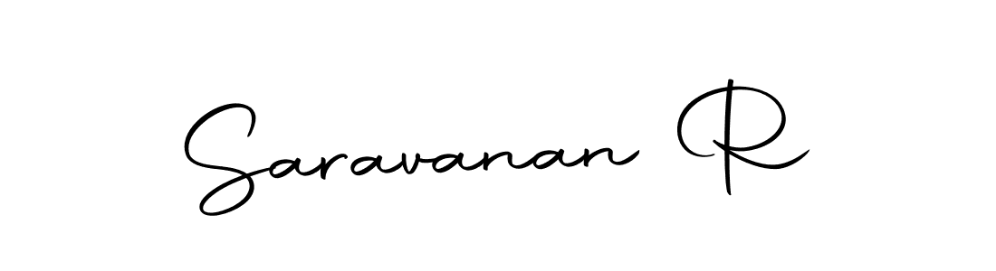 Make a beautiful signature design for name Saravanan R. With this signature (Autography-DOLnW) style, you can create a handwritten signature for free. Saravanan R signature style 10 images and pictures png