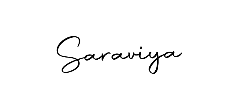 Use a signature maker to create a handwritten signature online. With this signature software, you can design (Autography-DOLnW) your own signature for name Saraviya. Saraviya signature style 10 images and pictures png
