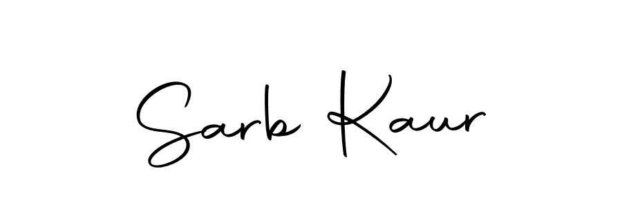 How to make Sarb Kaur name signature. Use Autography-DOLnW style for creating short signs online. This is the latest handwritten sign. Sarb Kaur signature style 10 images and pictures png
