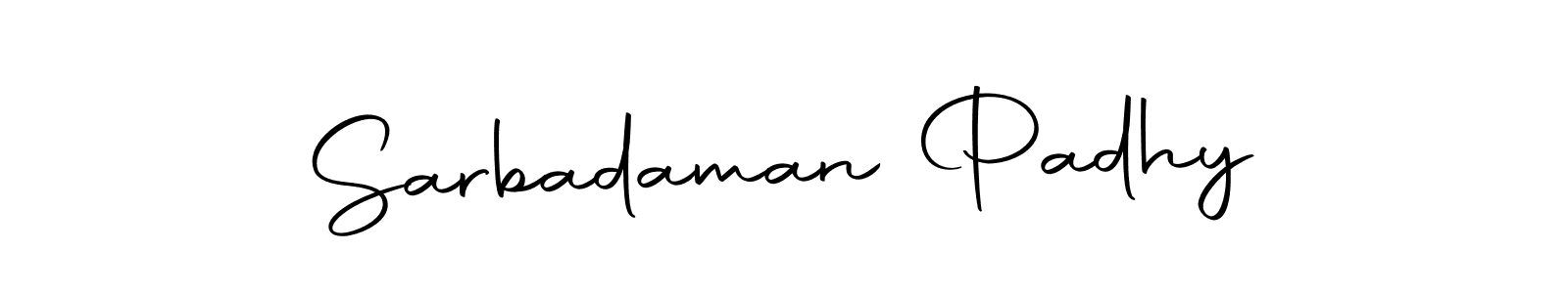 The best way (Autography-DOLnW) to make a short signature is to pick only two or three words in your name. The name Sarbadaman Padhy include a total of six letters. For converting this name. Sarbadaman Padhy signature style 10 images and pictures png