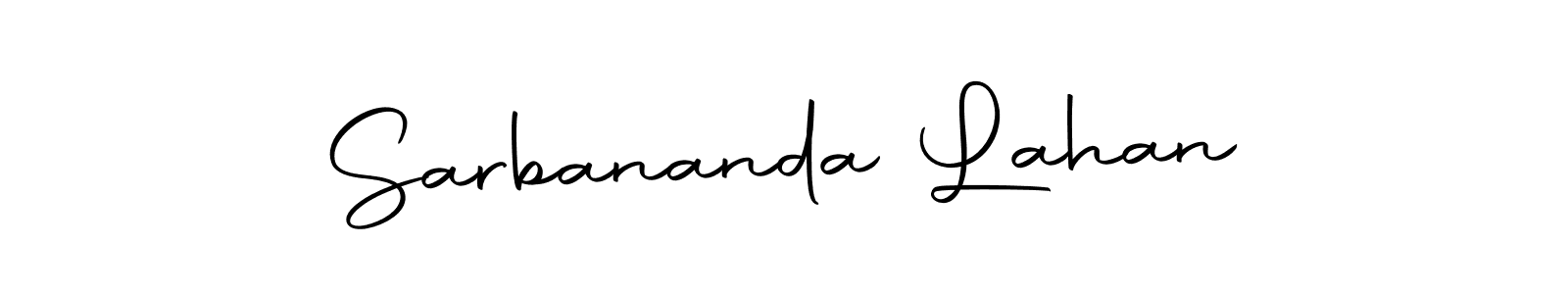 Design your own signature with our free online signature maker. With this signature software, you can create a handwritten (Autography-DOLnW) signature for name Sarbananda Lahan. Sarbananda Lahan signature style 10 images and pictures png