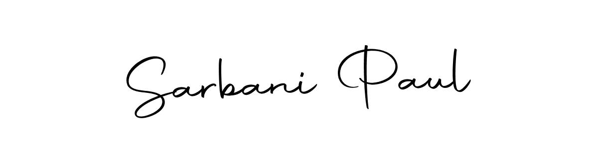 Make a beautiful signature design for name Sarbani Paul. Use this online signature maker to create a handwritten signature for free. Sarbani Paul signature style 10 images and pictures png