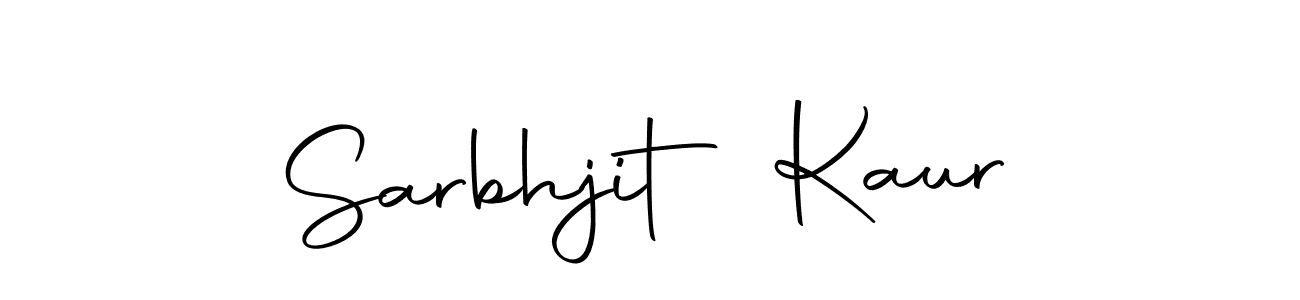 How to make Sarbhjit Kaur name signature. Use Autography-DOLnW style for creating short signs online. This is the latest handwritten sign. Sarbhjit Kaur signature style 10 images and pictures png